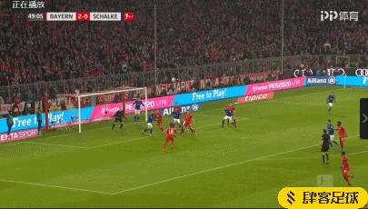 拜仁5-0沙尔克,莱万造三球,穆勒、磁卡破门