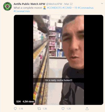 一名女子在超市吐口水,女子向监控吐口水