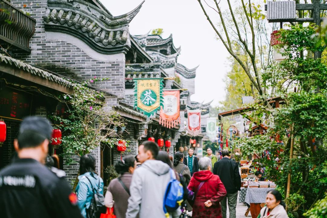 成都黄龙溪古镇美景竖屏,黄龙溪古镇小景