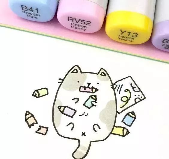 好看又简单的简笔画马克笔,可爱简单的马克笔简笔画