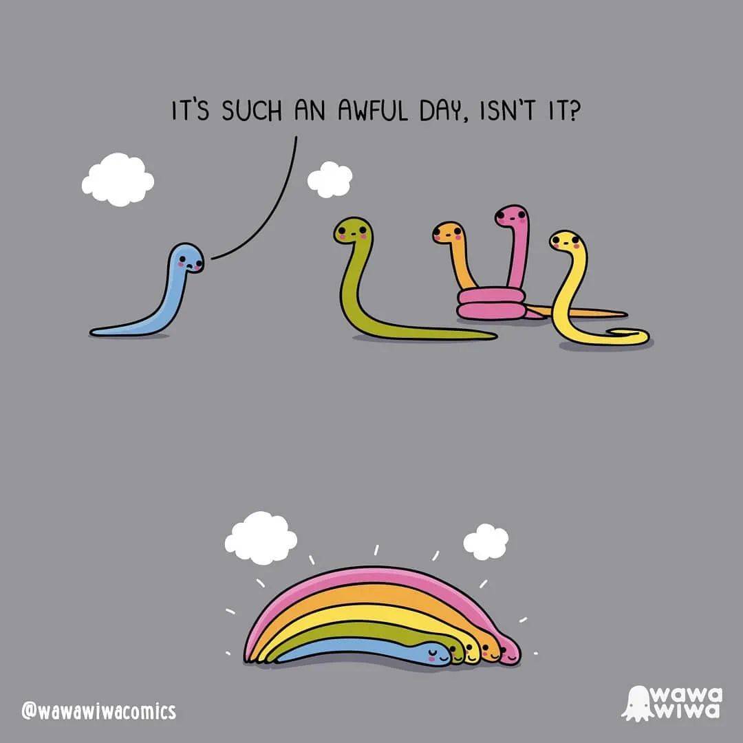 哥伦比亚小夫妻的成年漫画甜哭网友：他们眼中的世界，真美