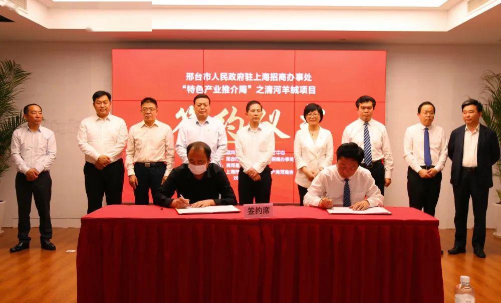 清河羊绒项目上海签约 (清河羊绒上海签约)