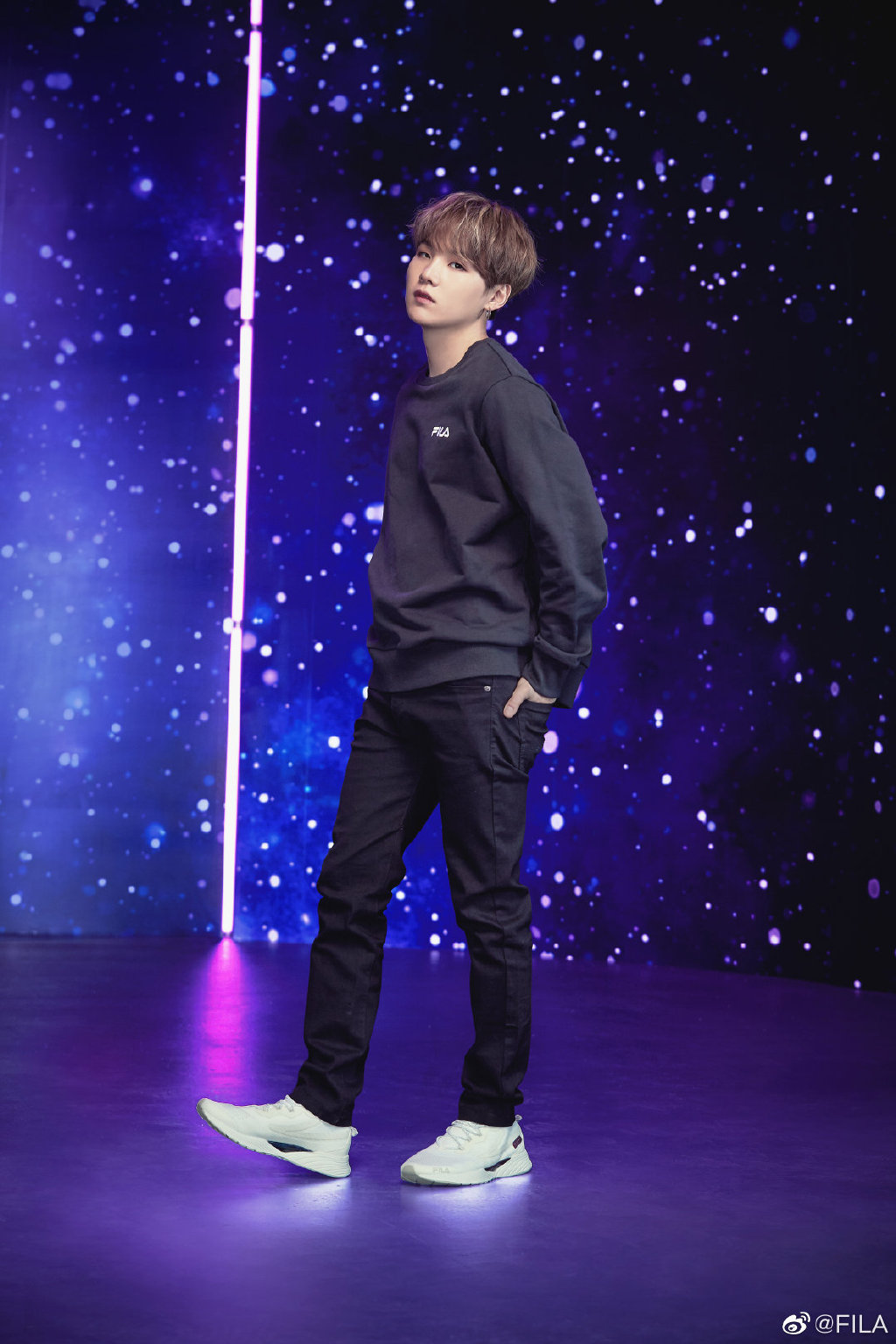 fila代言人防弹,防弹少年团最新宣传海报