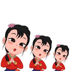 壮美广西乡风文明表情包使用截图,壮美广西乡风文明表情包