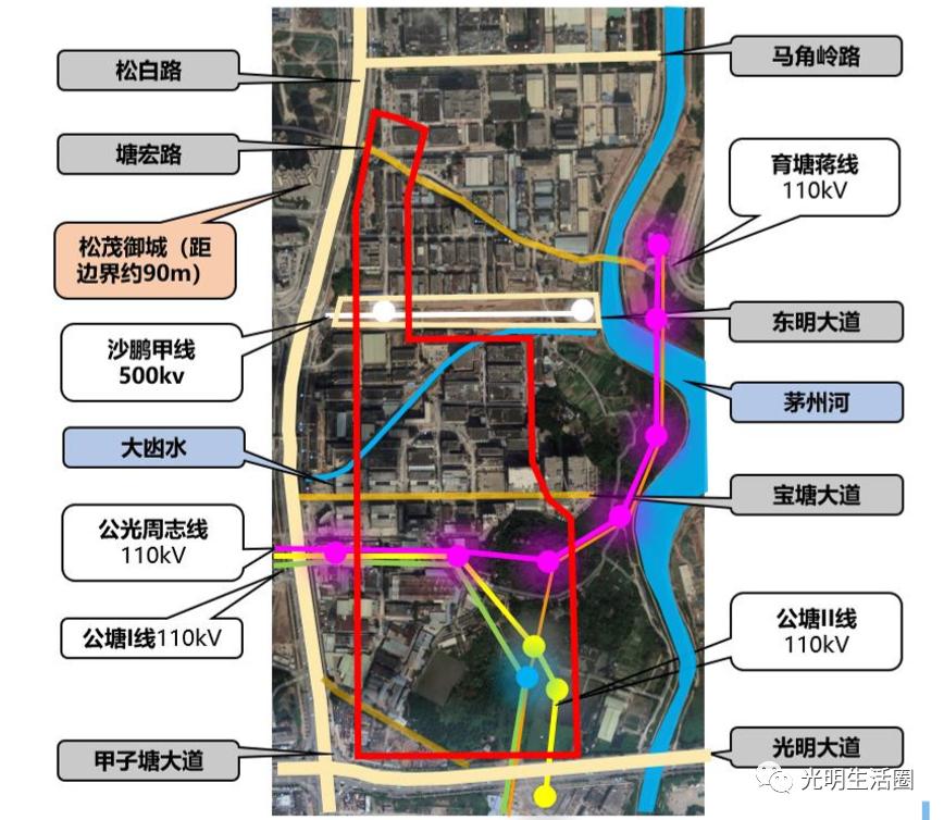 光明城际线最新规划图,光明区轨道13号线规划图