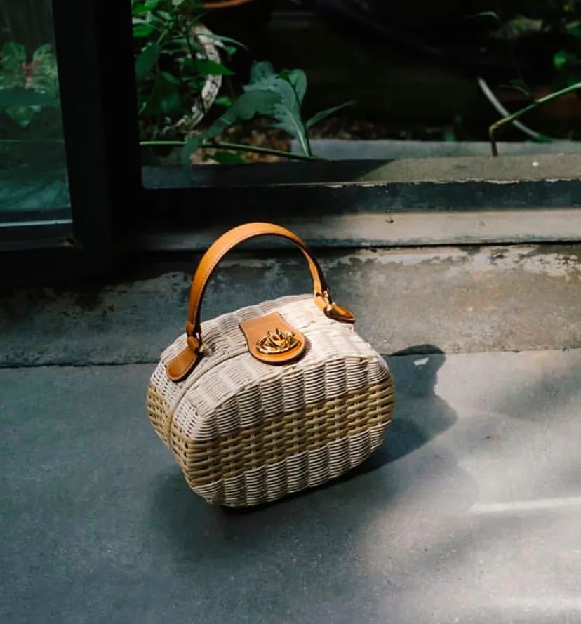 时尚藤编包,日系风格藤编包
