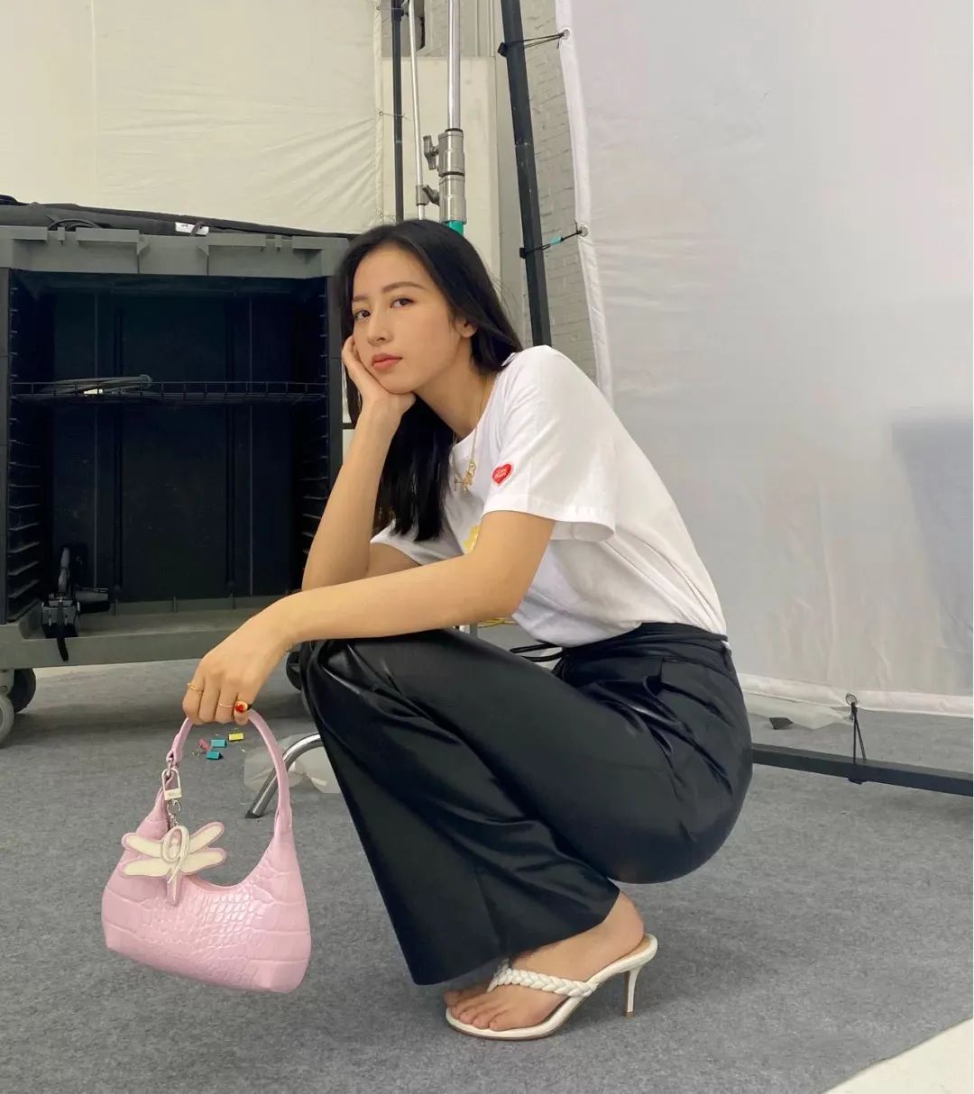 明星银色礼服钟楚曦,钟楚曦zara