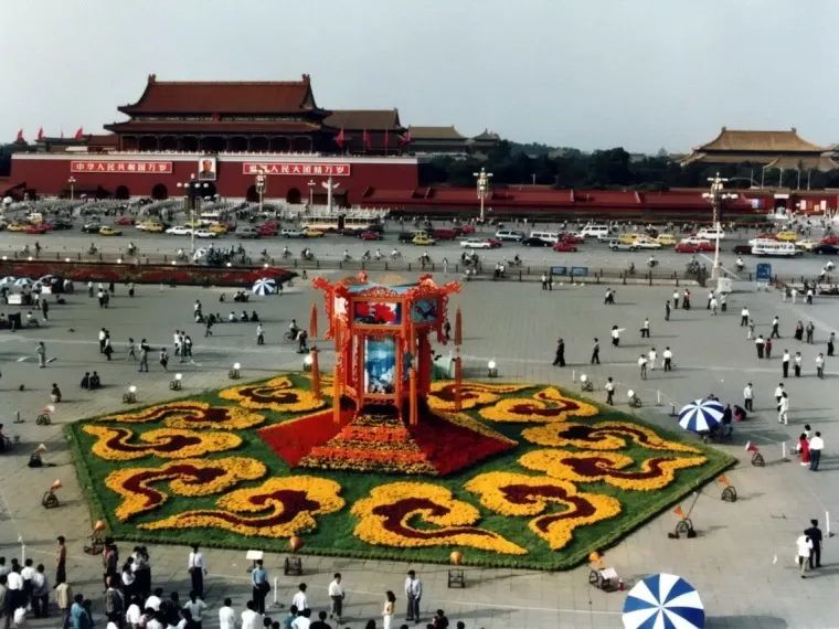 天安门广场花坛里的美景,有一种美叫天安门广场国庆花坛