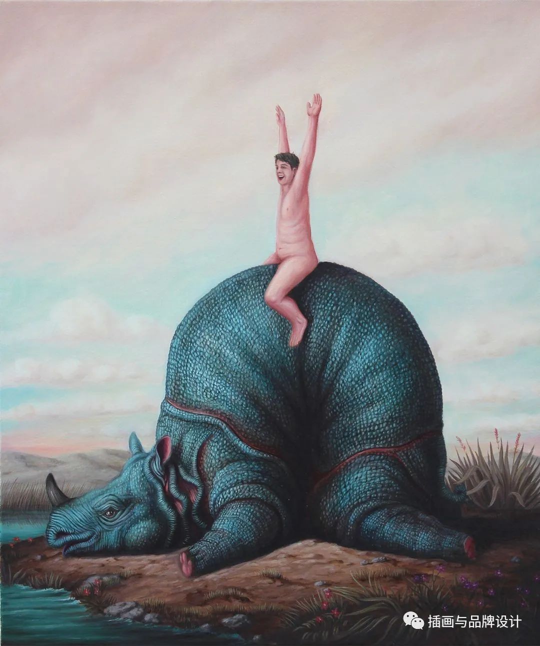 荒诞极端插画,荒诞主义插画