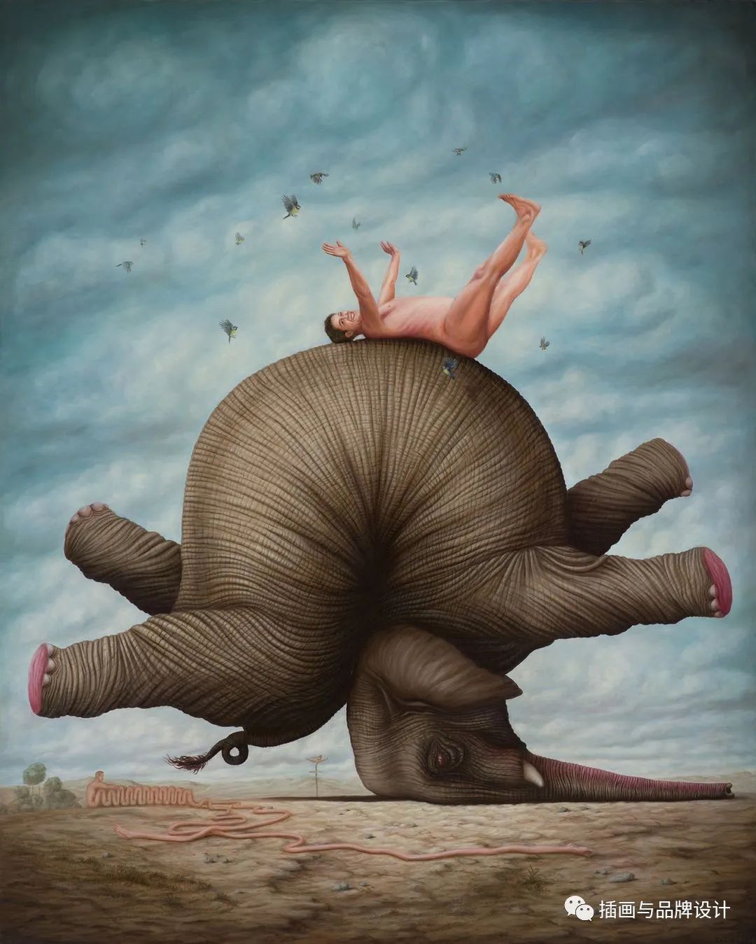 荒诞极端插画,荒诞主义插画