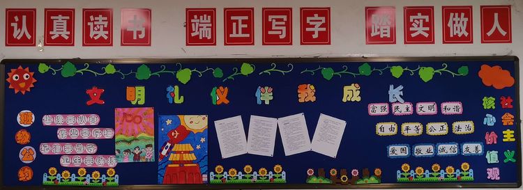 文明礼貌防溺水黑板报,德育及防溺水黑板报