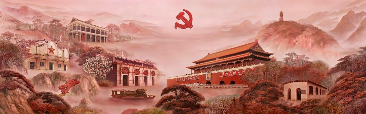 “大美颂赞百年辉煌”山东工艺美术学院庆祝中国*产党共**百年华诞艺术与设计主题创作展开幕