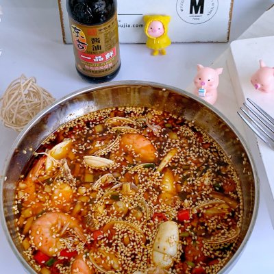 加点滋味捞汁小海鲜调料,简单又华丽的捞汁小海鲜