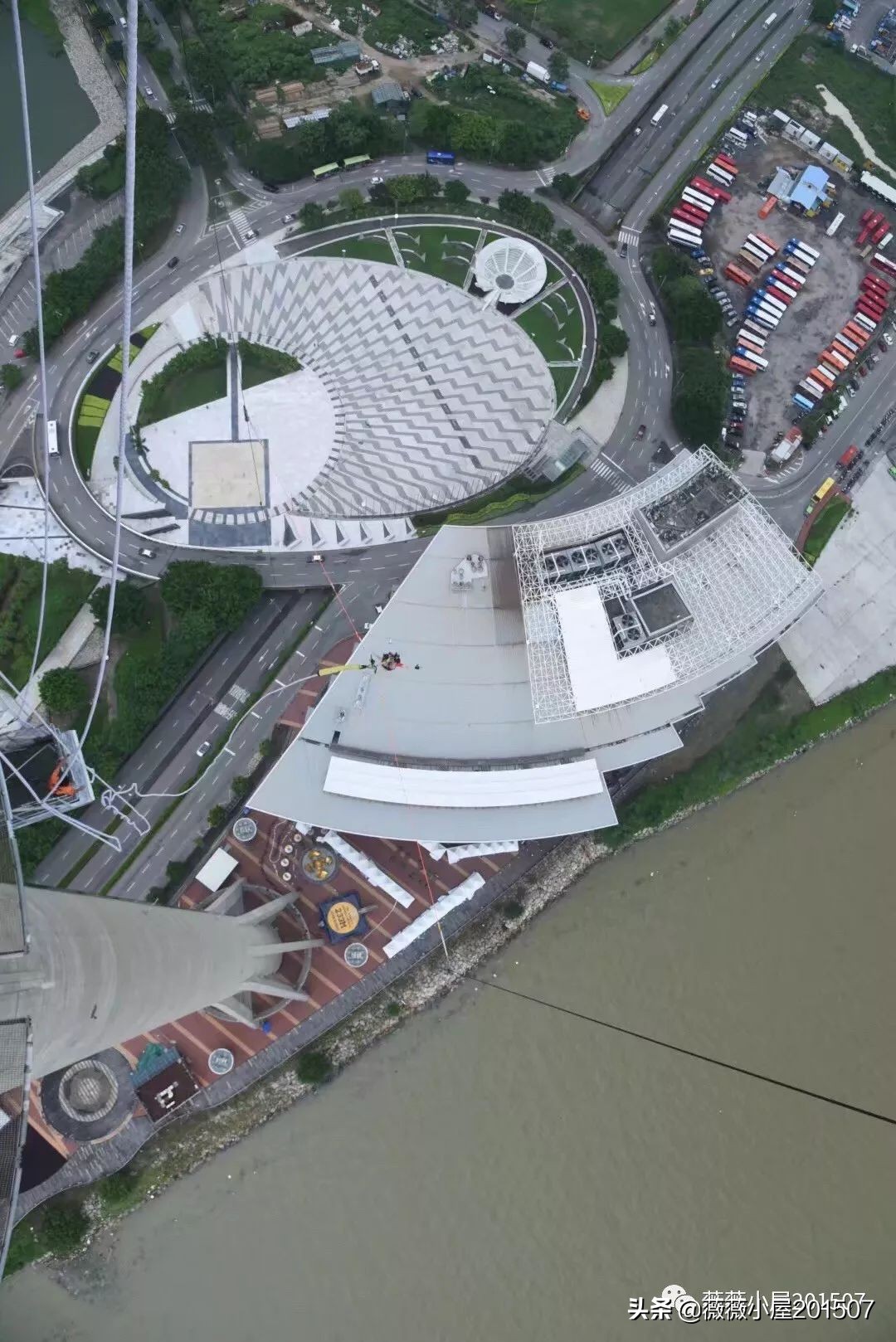 澳门233米高空真实蹦极,澳门旅游塔蹦极跳最高多少米