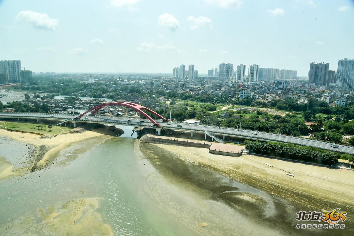 航拍北海第二湾,北海北岸震撼航拍