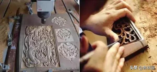 实木木板雕刻工艺,榫卯结构木头雕刻