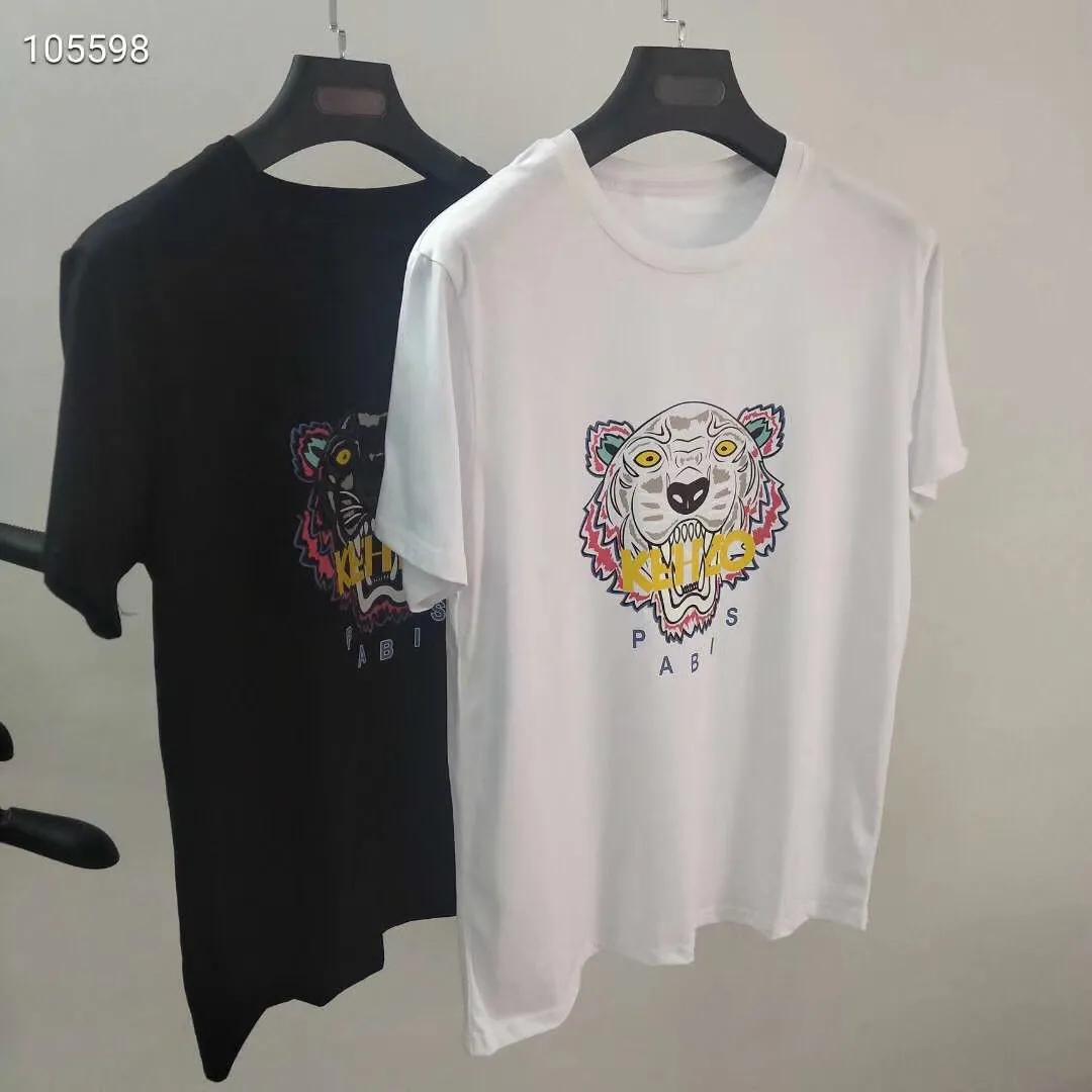 kenzo印花短袖和刺绣短袖,kenzo高田贤三老虎头印花t恤