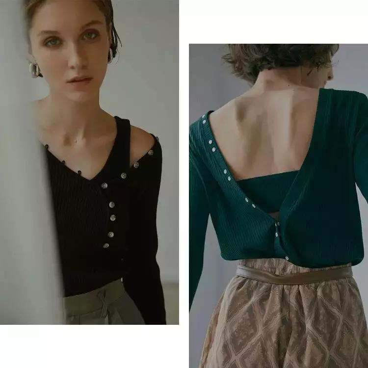 2018春季新款纯色针织,日本最新的品牌服饰