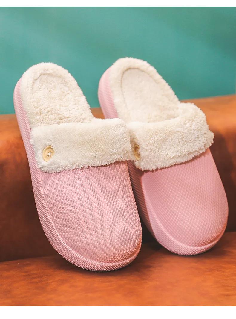 冬季踩屎感棉拖鞋防水,冬季防水踩屎感拖鞋