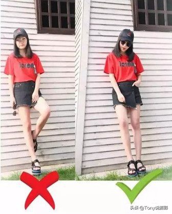 自己简单拍出大长腿怎么操作,怎样拍能拍出长腿还显瘦