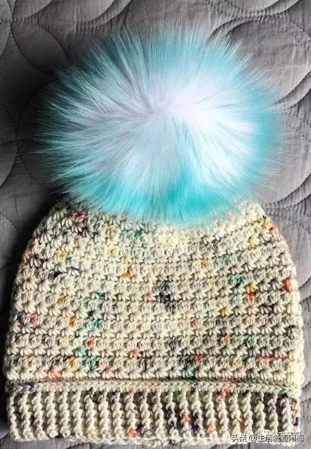 毛线编织有帽沿的冬帽,最新款毛线帽子编织教程日系帽