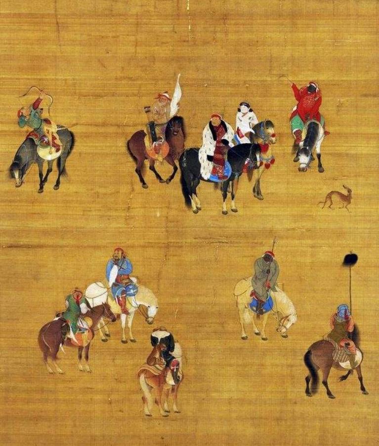 除了猎犬还有猎鹰、猎豹，从《元世祖出猎图》看蒙古的狩猎文化