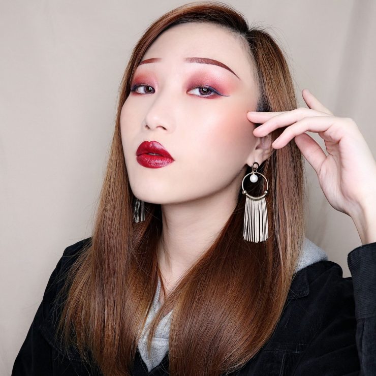 橘色系妆容怎么画,开运妆怎么画