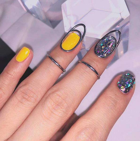 韩国女团风美甲短甲,韩国女团超流行美甲