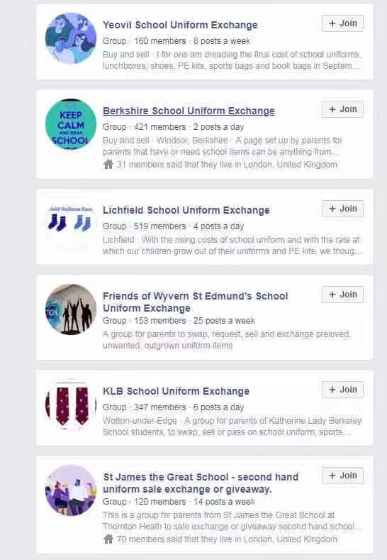 校服费支出不少，英国家长网上组建交流群，平价交换二手校服