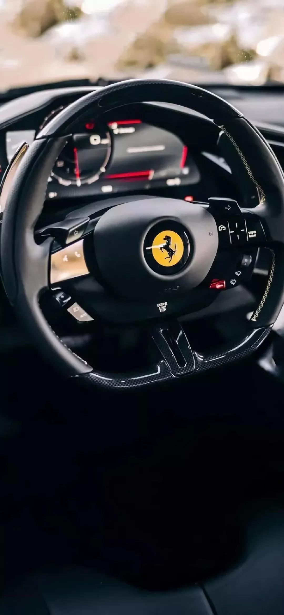 法拉利黑色壁纸,手机壁纸法拉利