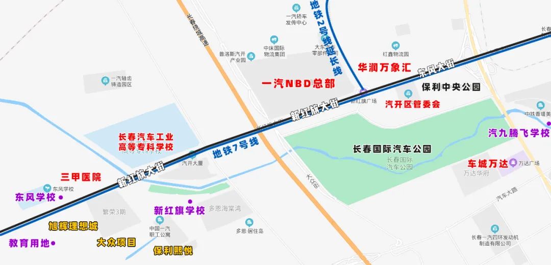 长春七大板块在哪里,长春四大板块核心区域