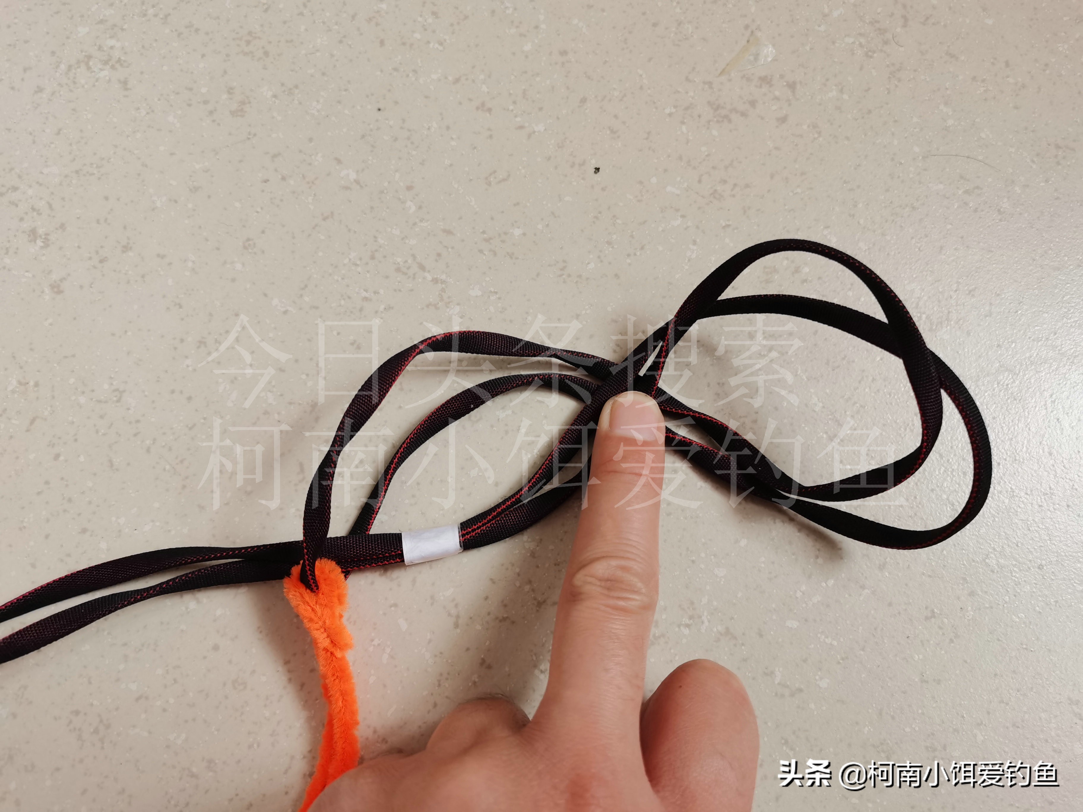 新手学钓鱼鱼线打结教程,钓鱼技巧鱼线打结方法图解