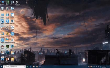 用「火萤视频桌面」把《阿丽塔：战斗天使》预告片设为视频桌面