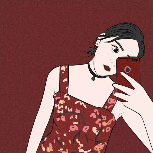 个性原宿风手绘头像,原宿风头像女伤感真人