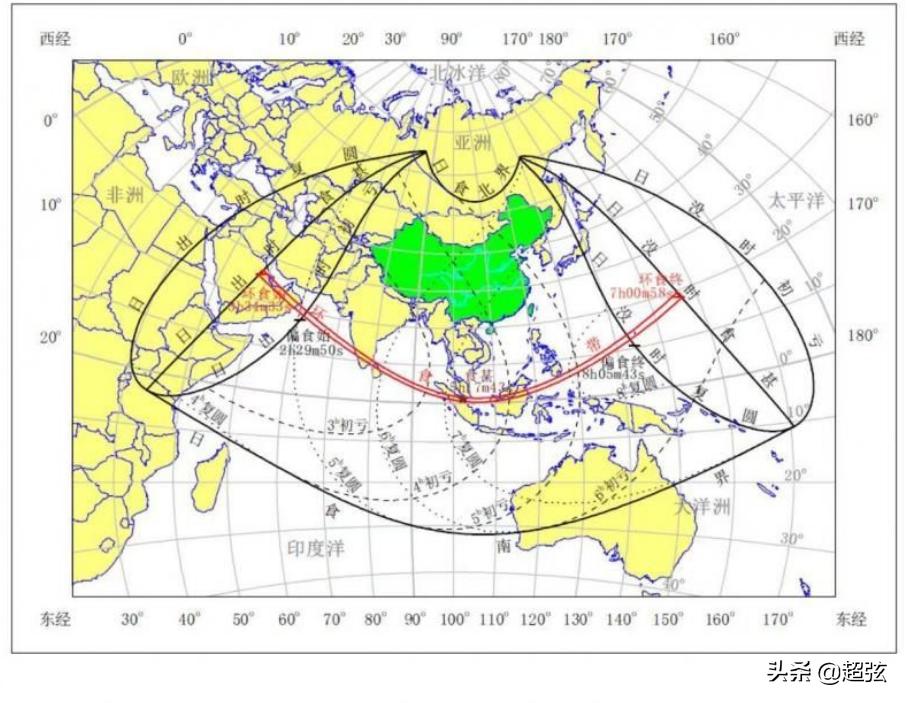 今日日偏食时间表,今天日偏食有哪些地方能看见