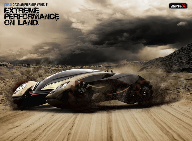 迪拜两栖车,迪拜水陆两栖车