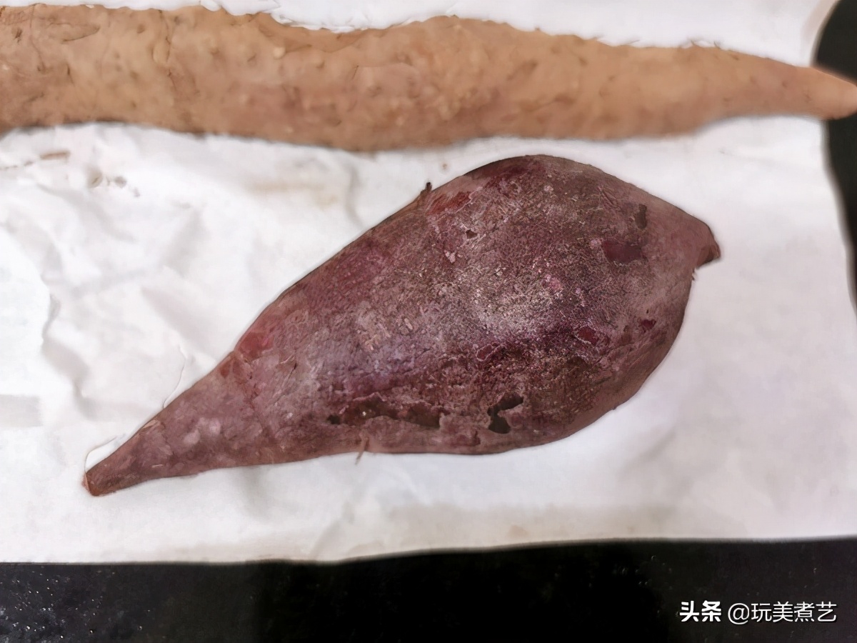 汤圆的神仙吃法软软糯糯几分钟,紫薯米糊山药汤圆辅食