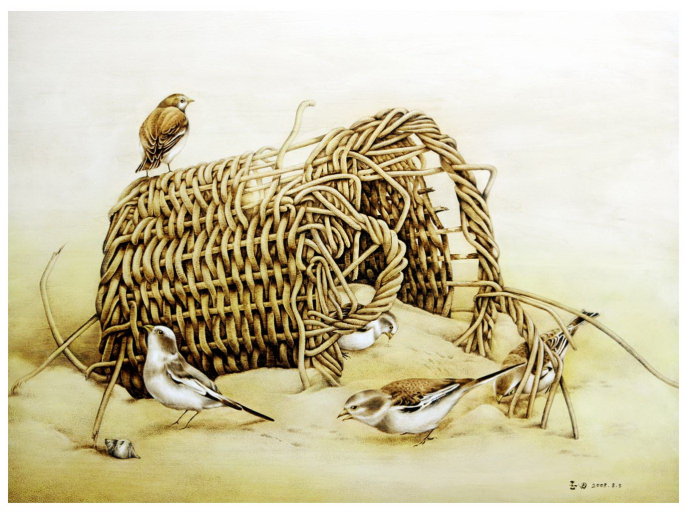 田玉田烙画动物作品欣赏,田玉田烙画多少钱