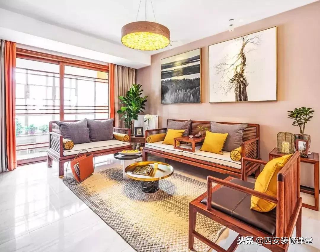 30款新中式客厅骨子里的东方韵味,30款中式客厅韵味十足