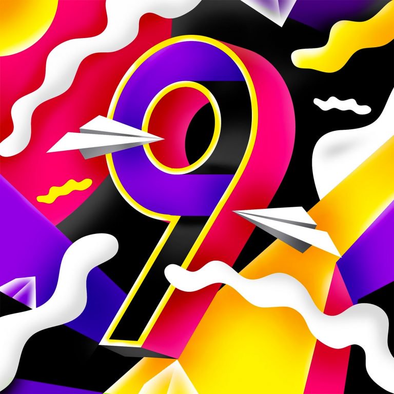 DavidOku抽象风格的字母插画设计