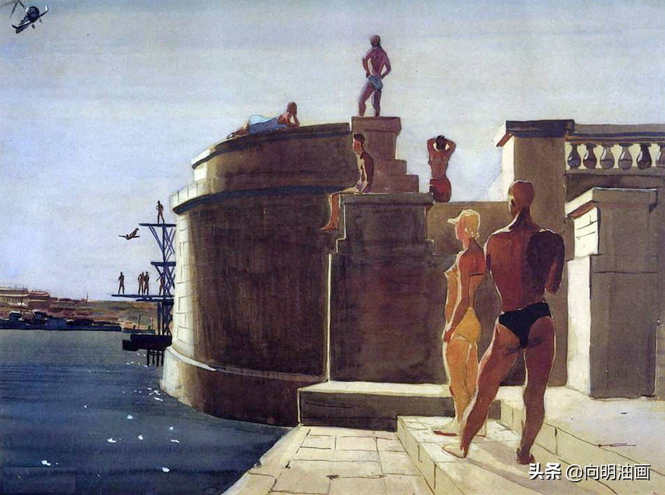 苏联人民艺术家,苏联画家亚历山大杰伊涅卡