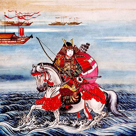 日本骑马武士的真实面貌：马穿铠甲，马鞍上挂黄豆袋和粮袋