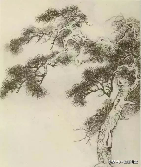 缠枝、挺杆、屈节、钮裂、一棵树如何画?看了这篇你绝对能学会