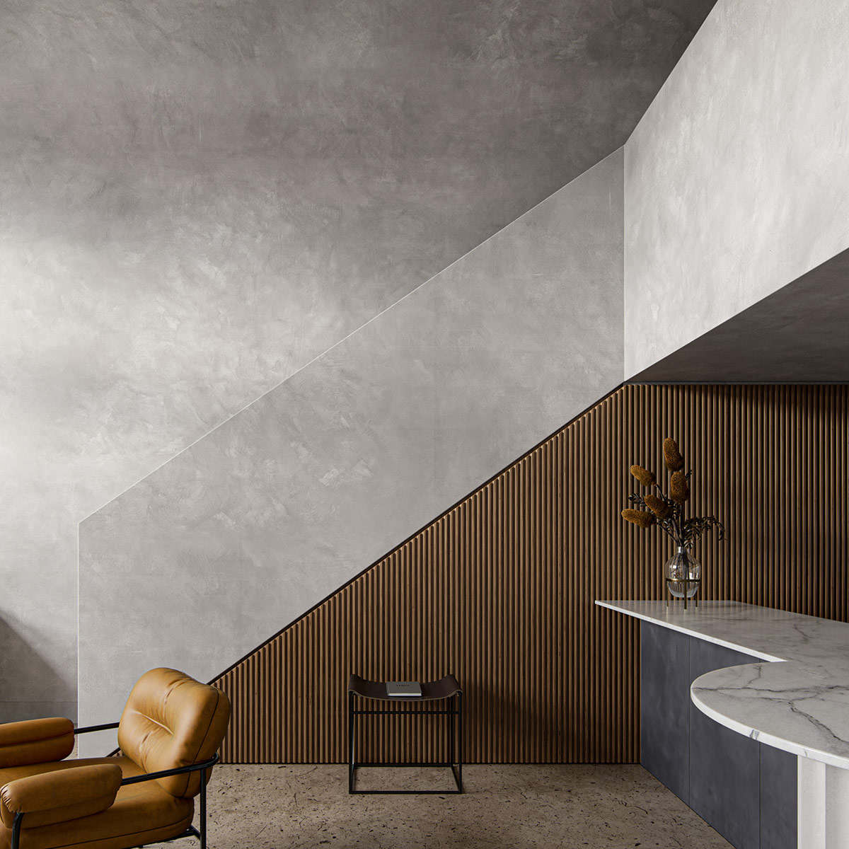 侘寂风屋顶原木设计,原木侘寂风住宅设计