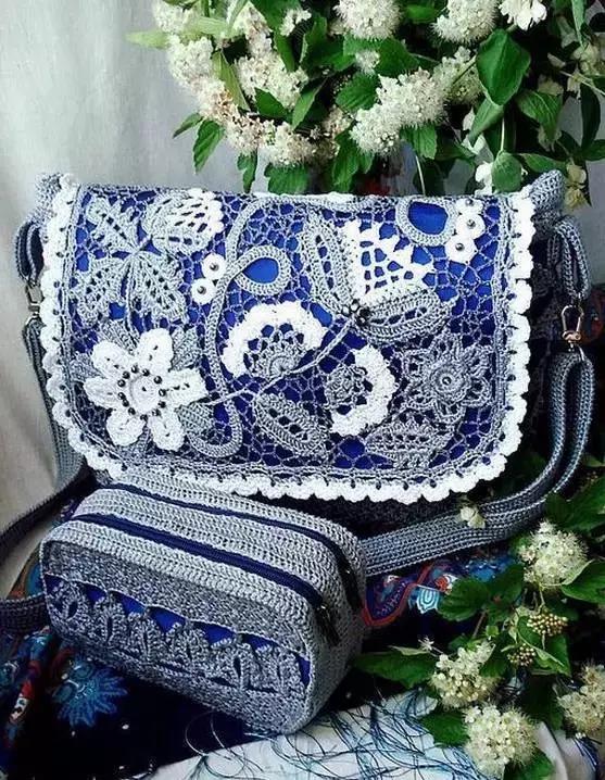 31款超美的爱尔兰钩花包，绝对让你爱不释手，独特的美！附教程