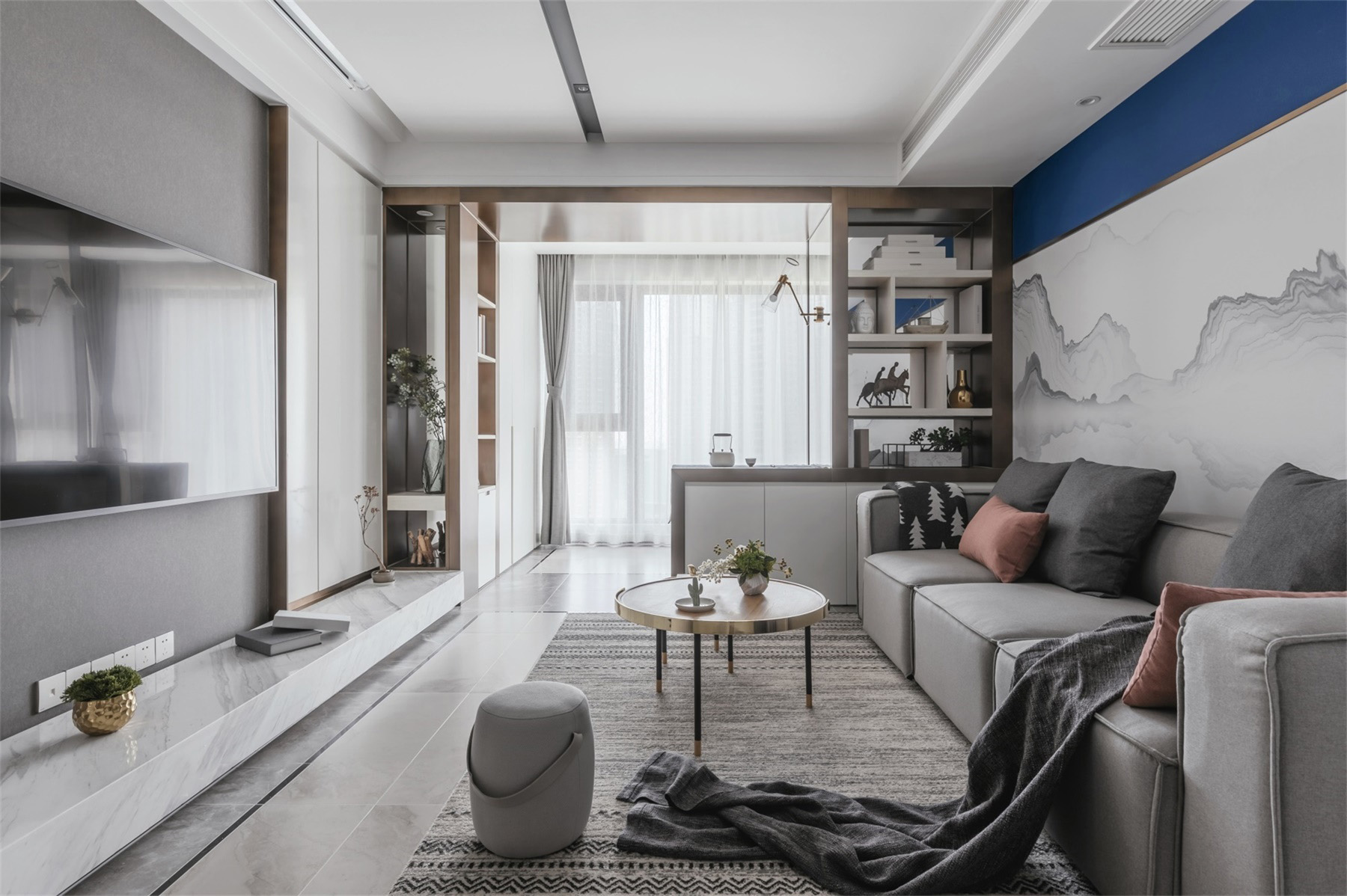 小户型大储物空间两室一厅设计图,90平小户型精装房收纳设计