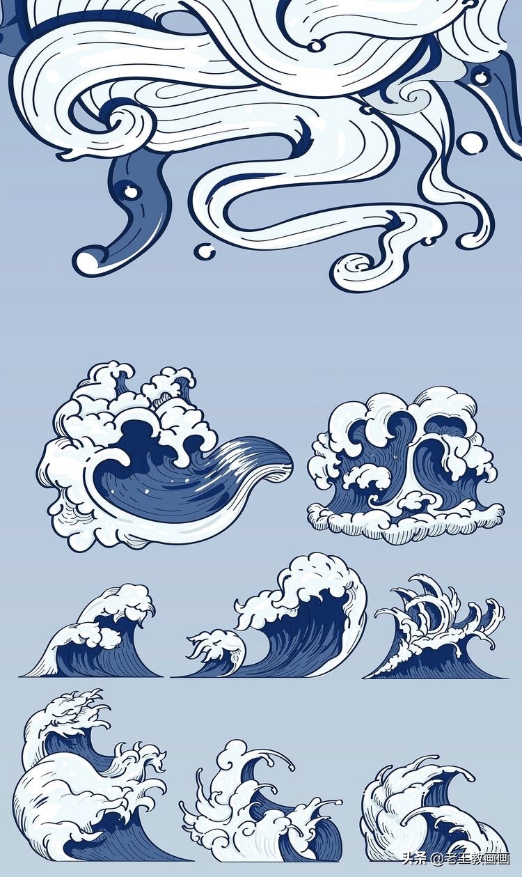 ai传统水波纹纹样,ps水波纹传统纹样制作