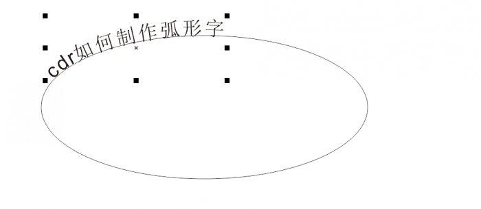 cdr字体变成反弧形,cdr图形呈弧形弯曲
