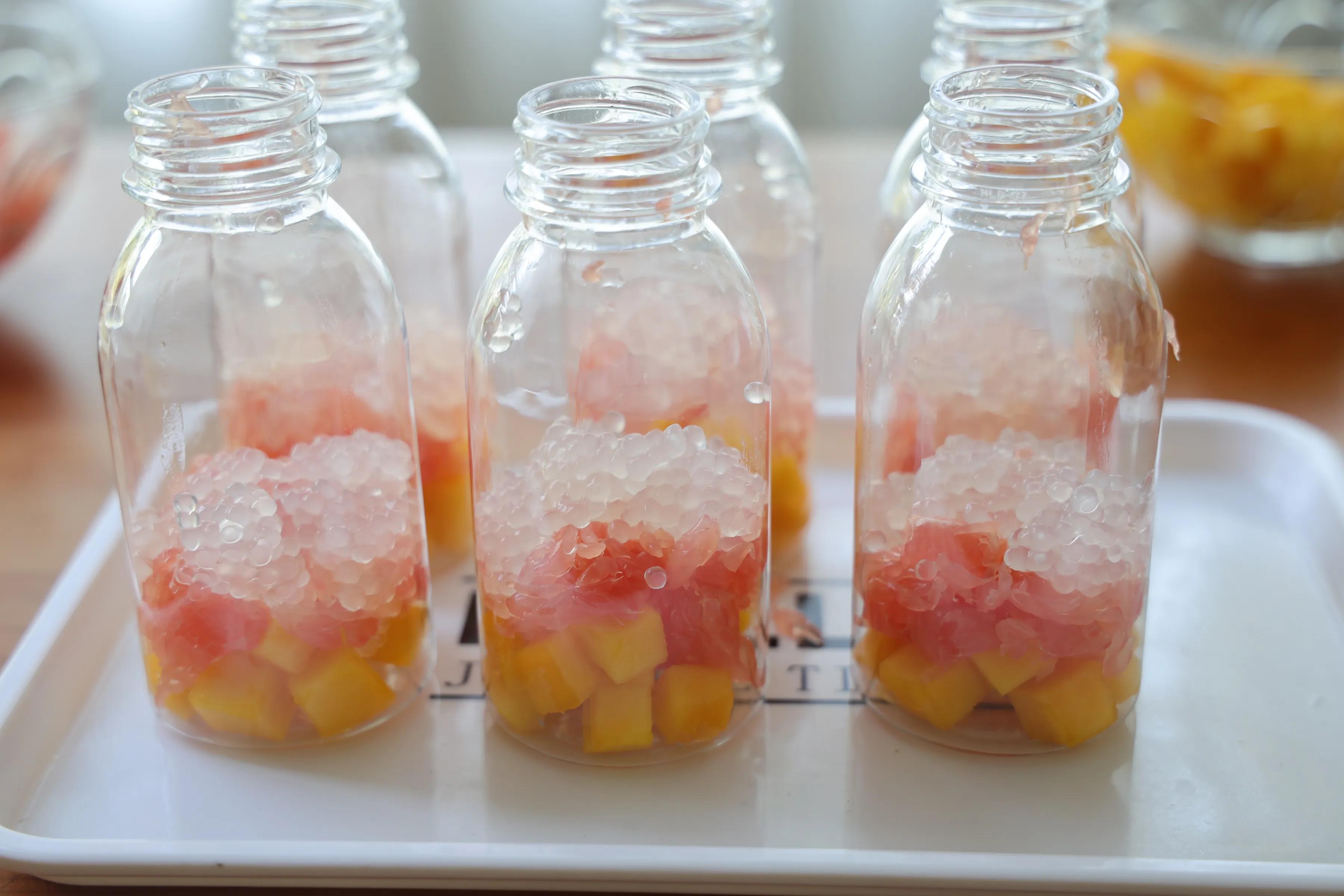 自制网红饮品，杨枝甘露，不加糖，好喝颜值高，夏天喝太安逸了