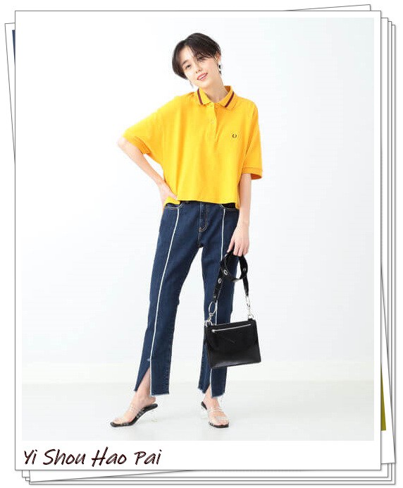 夏季运动服套装女新款休闲polo衫,女士穿polo衫怎么搭配